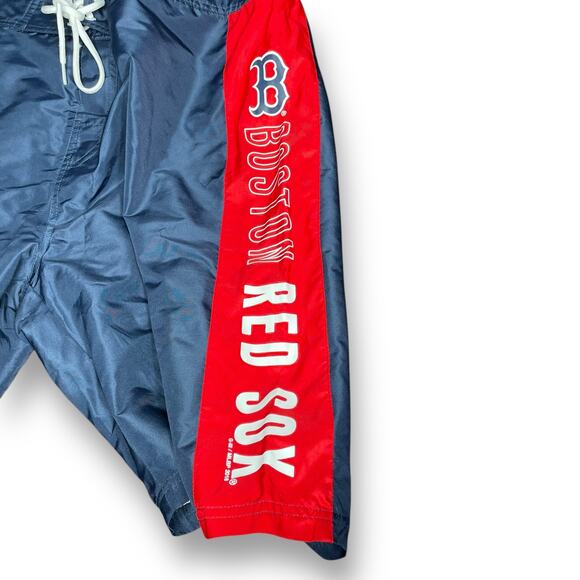 Boston Red Sox Mens Sz XL Swim Trunks Board Shorts G-III Carl Banks MLB Blue Red - Picture 4 of 15